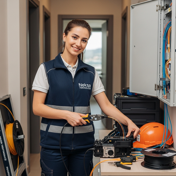 Daireye Fiber Kablo Çekme Hizmeti 1 Daireye Fiber Kablo Çekme Hizmeti